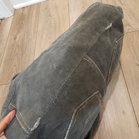 Levi's Army Green Corduroy Tote Shoulder Bag - Picture 6 of 7